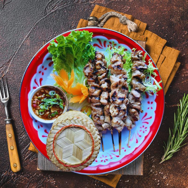 SOI Pork BBQ on Skewers photo