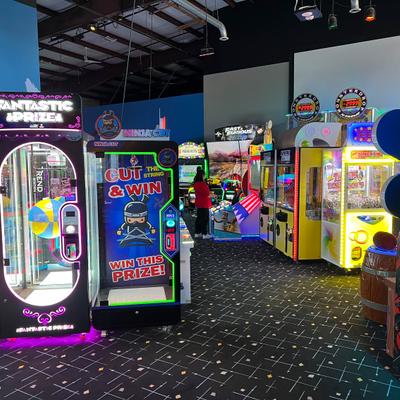Arcade machines and other video games.