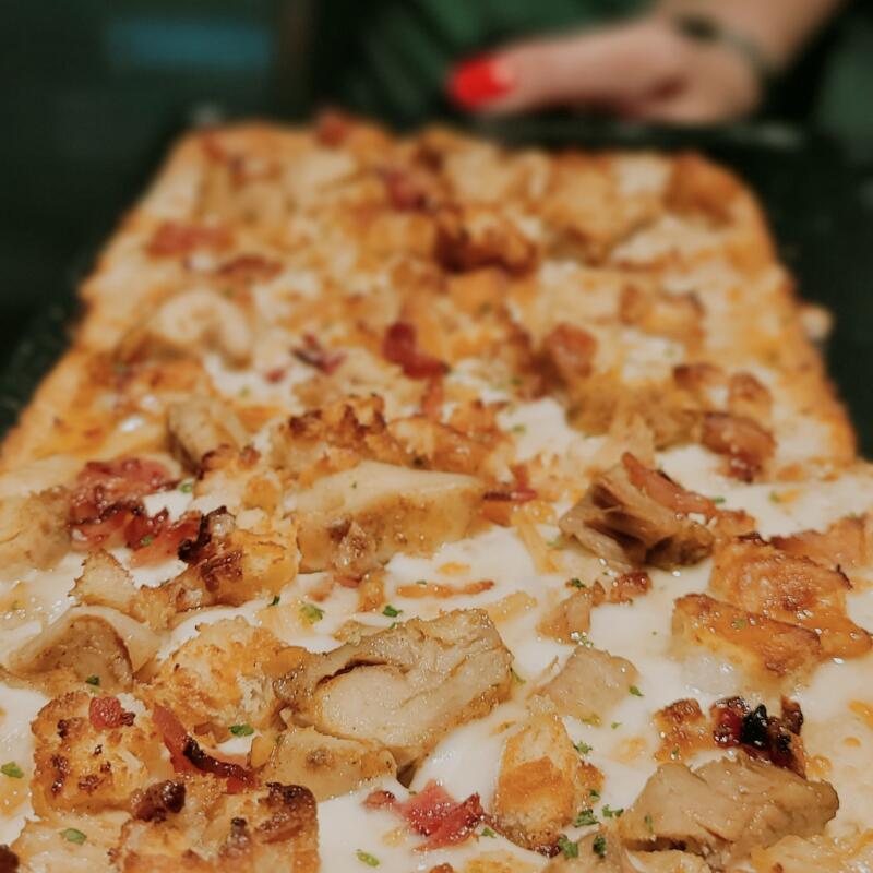Chicken & Waffles Flat Bread photo