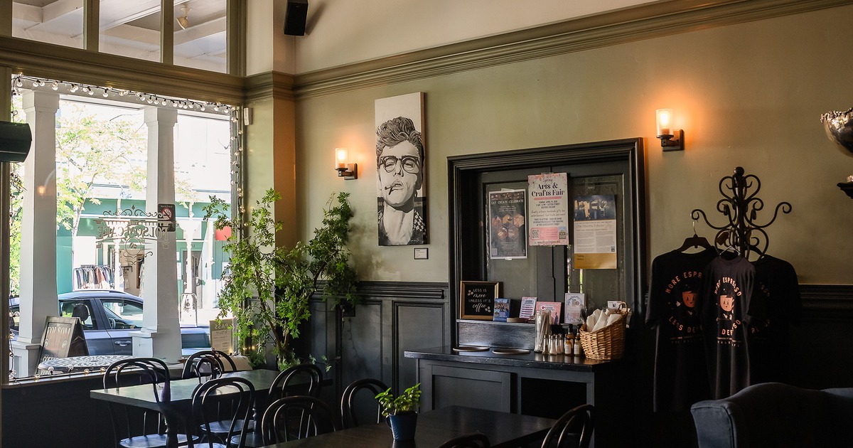 Interior of a rustic and casual seating area