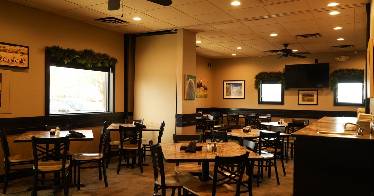 Interior, tables and chairs