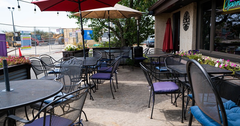 Exterior, tables and chairs