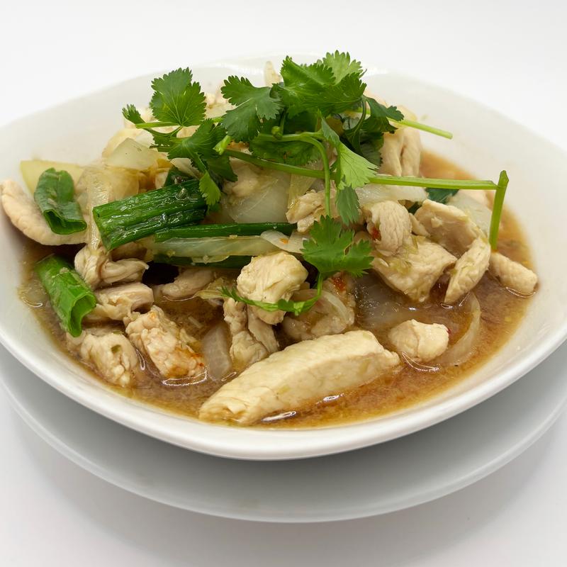 menu item 14 of 17, 58. Sautéed Chicken with Lemongrass*