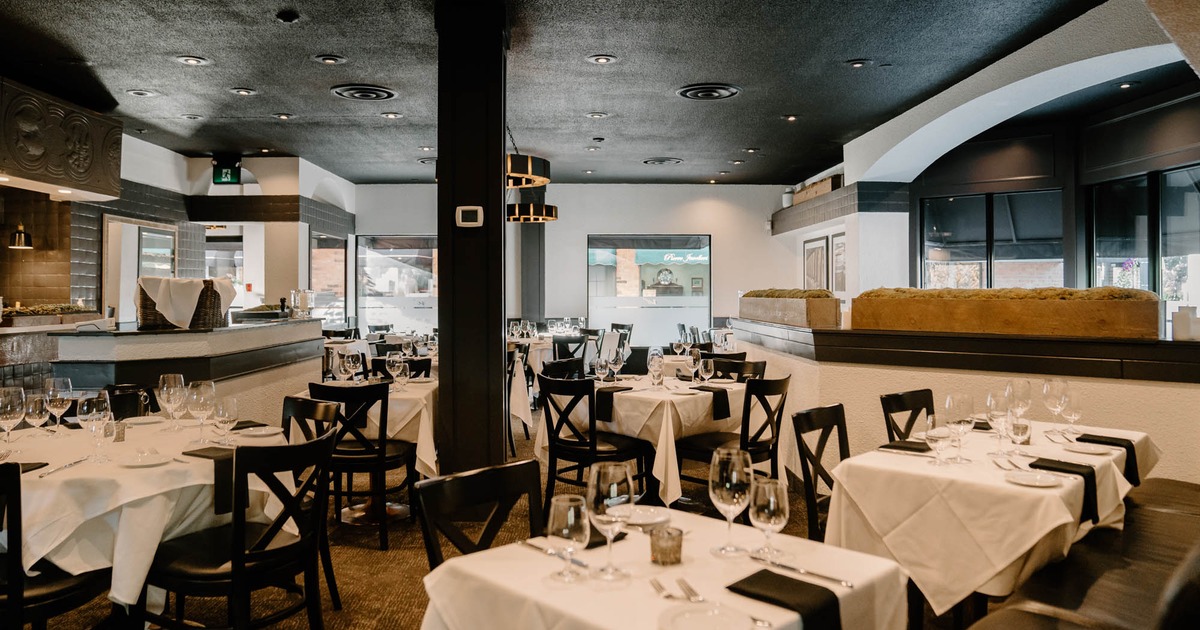 Interior, wide open dining area