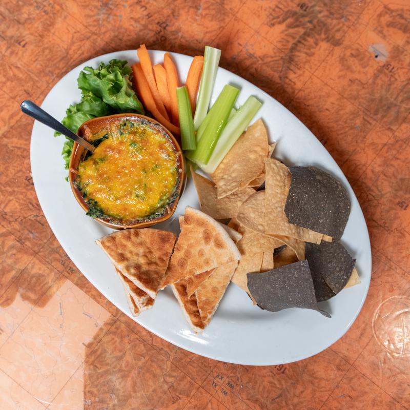 menu item 2 of 19, Cheesy Spinach Artichoke Dip