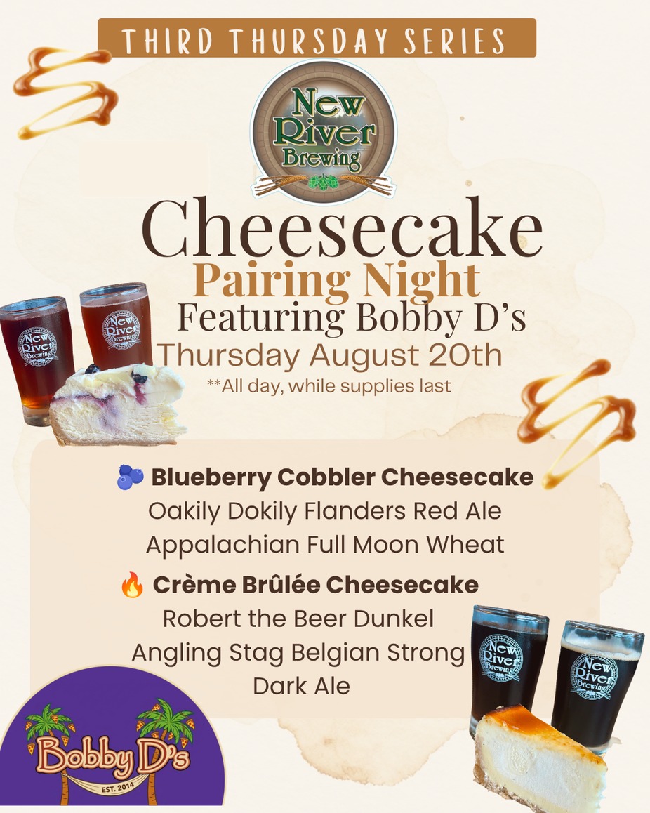Cheesecake & Beer pairing Ft. Bobby D's event photo