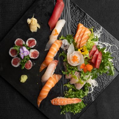 Sushi and Sashimi Platter.