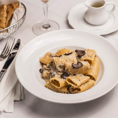 Wild mushroom and black truffle pasta.
