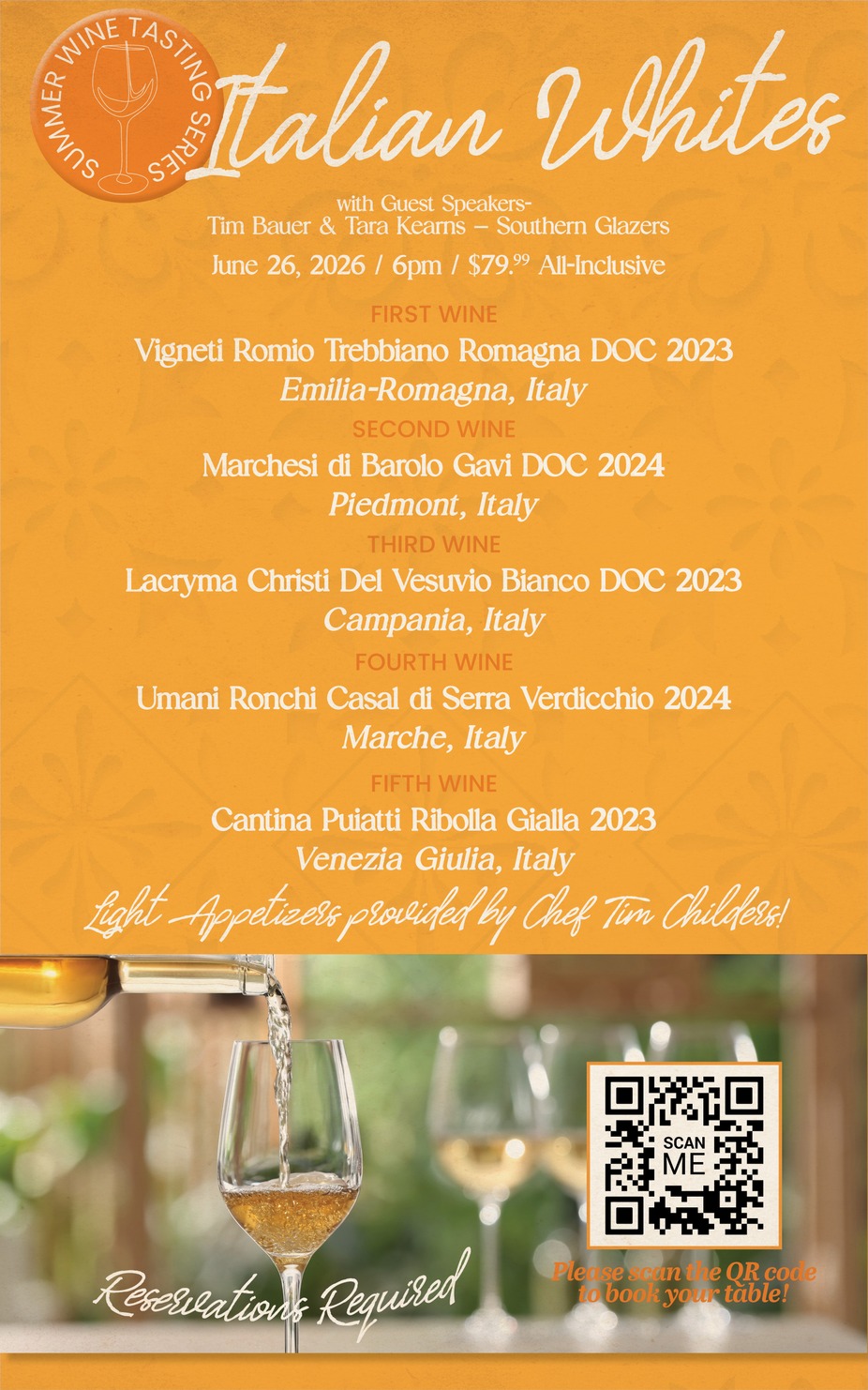 Summer Wine Tasting Series- Italian Whites event photo