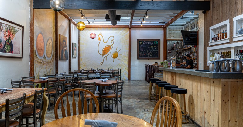 Interior dining space