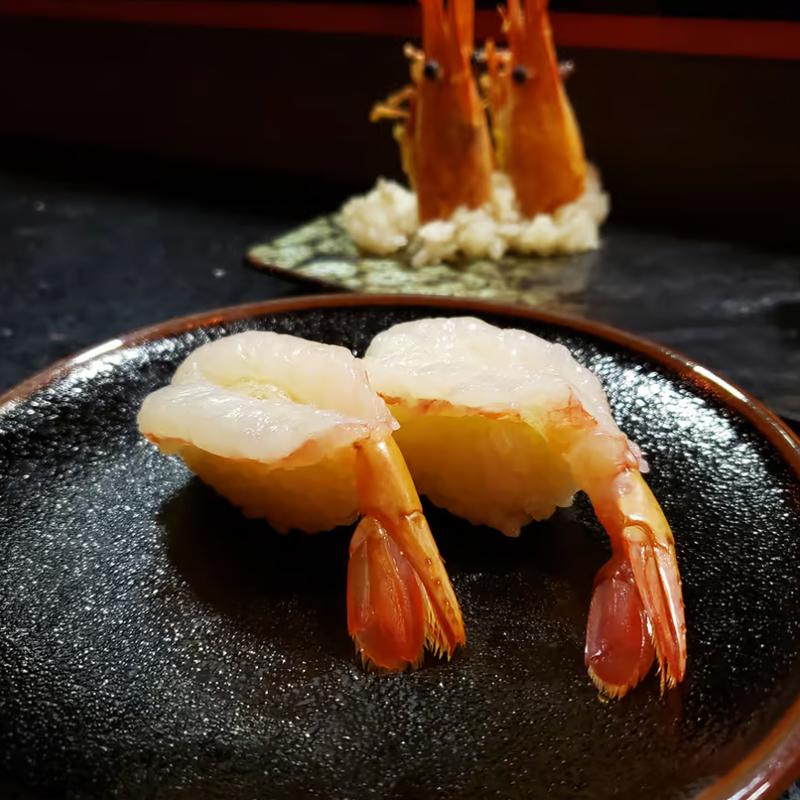 menu item 12 of 46, Amaebi (Sweet Shrimp) Nigiri