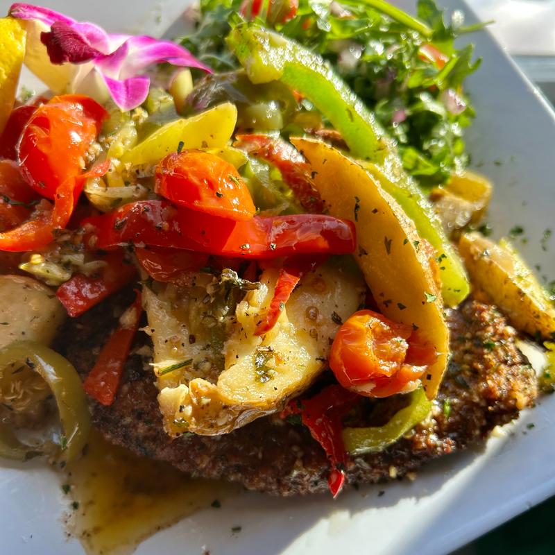 Pork Chop with Vinegar Peppers photo