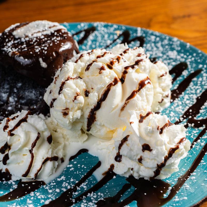 Chocolate Lava with Vanilla Ice Cream photo