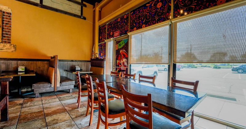 Interior, tables by the window
