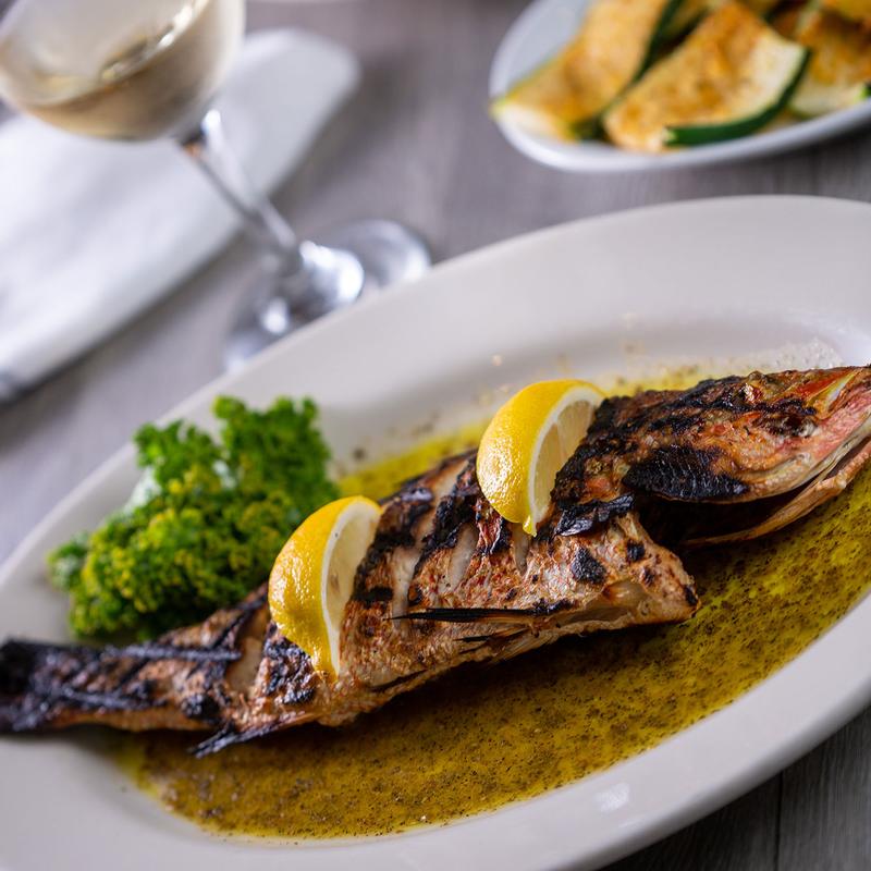 Fresh Whole Yellowtail Snapper photo