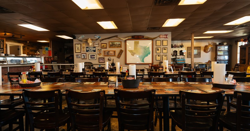 Spacious and cozy interior dining area