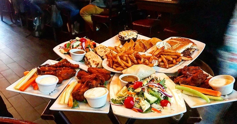 Different dishes served