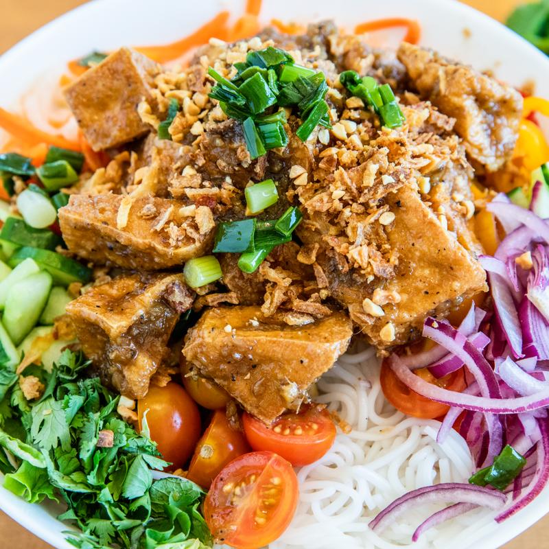 Honey Glazed Lemongrass Crispy Tofu photo