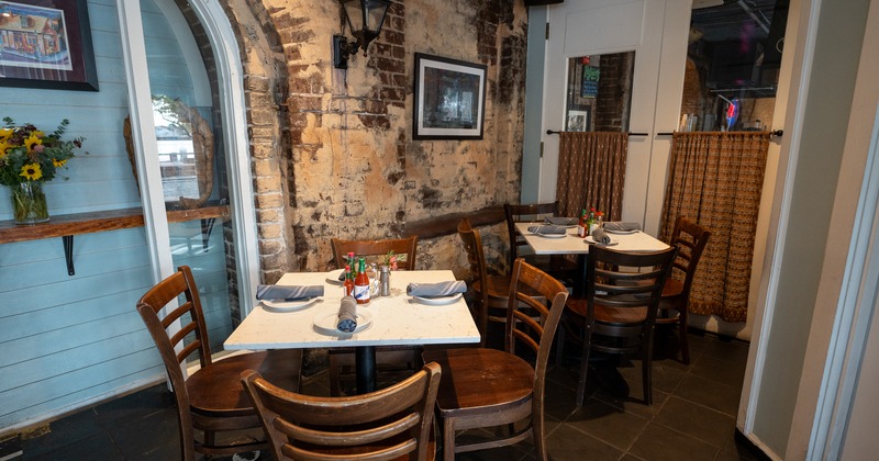 Diner room, tables, chairs