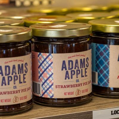 Merchandise, jam jars.