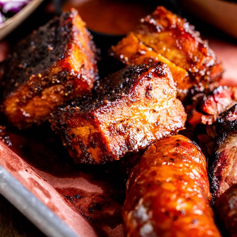 menu item 5 of 22, Prime Pork Belly Burnt Ends