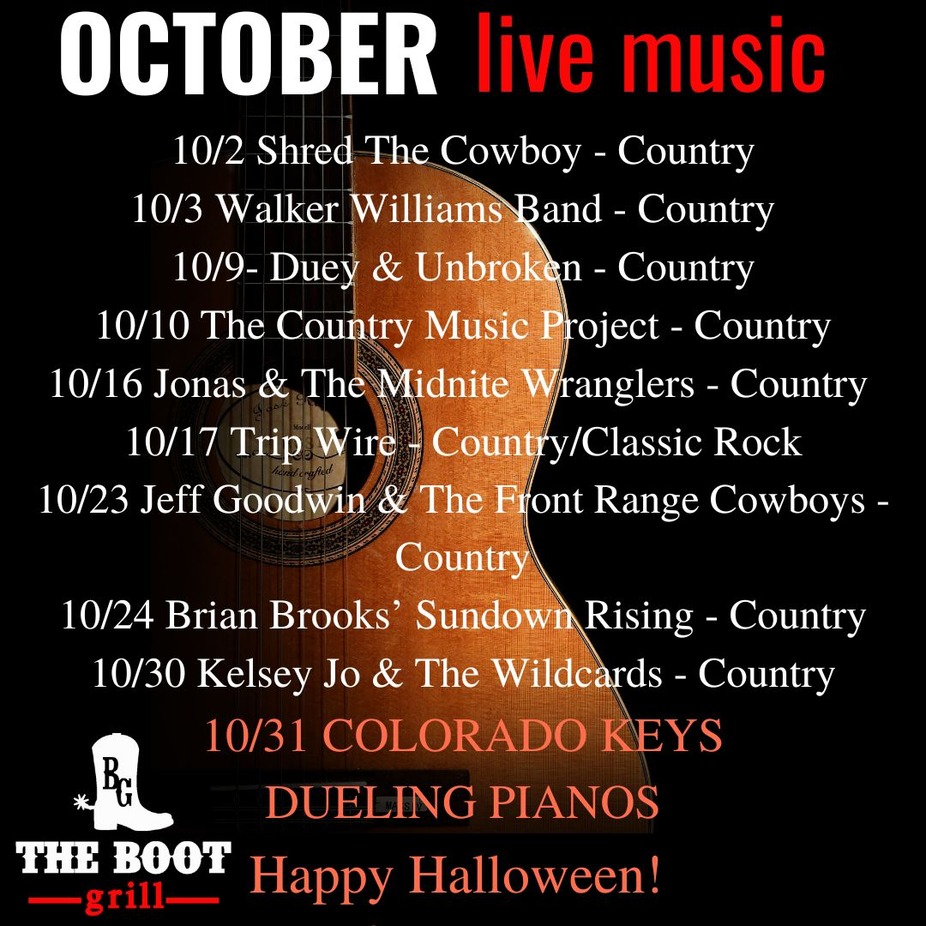 October Event Schedule event photo