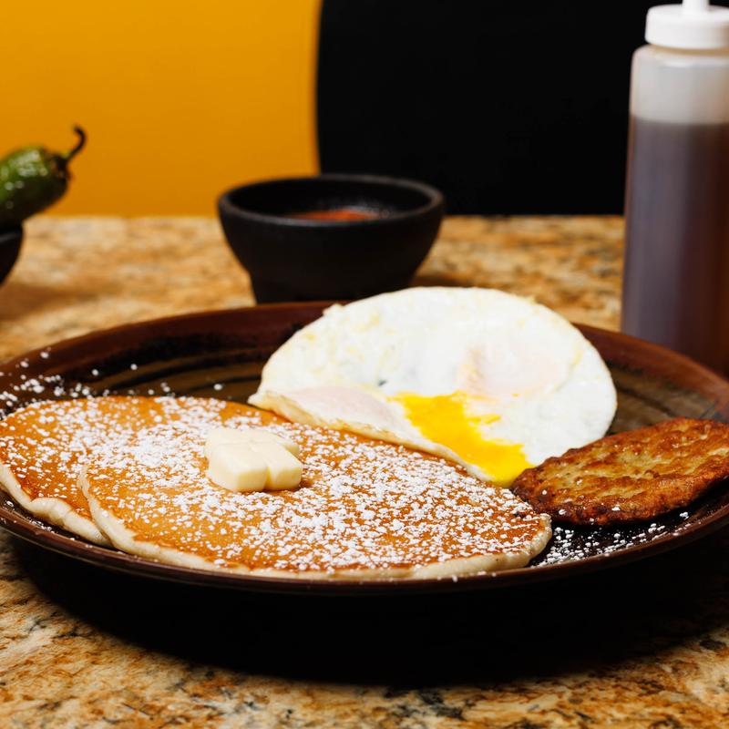 menu item 8 of 8, Pancakes