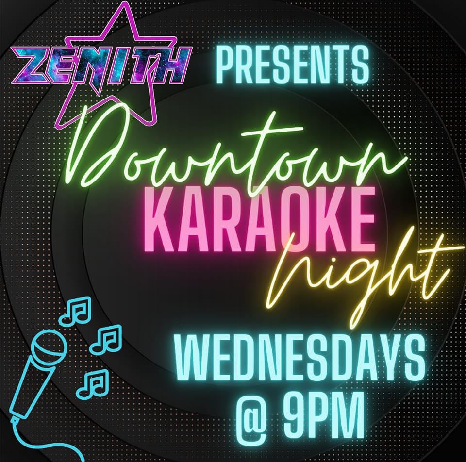 Visit us for karaoke every Wednesday night at 9pm