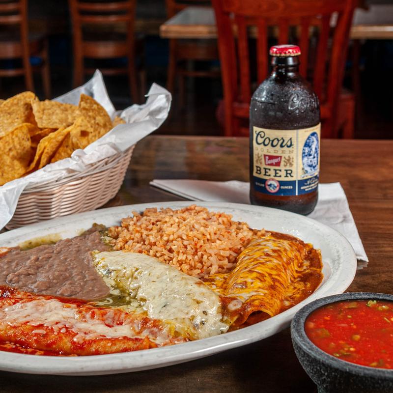 Tres Mixed Enchiladas Plate photo