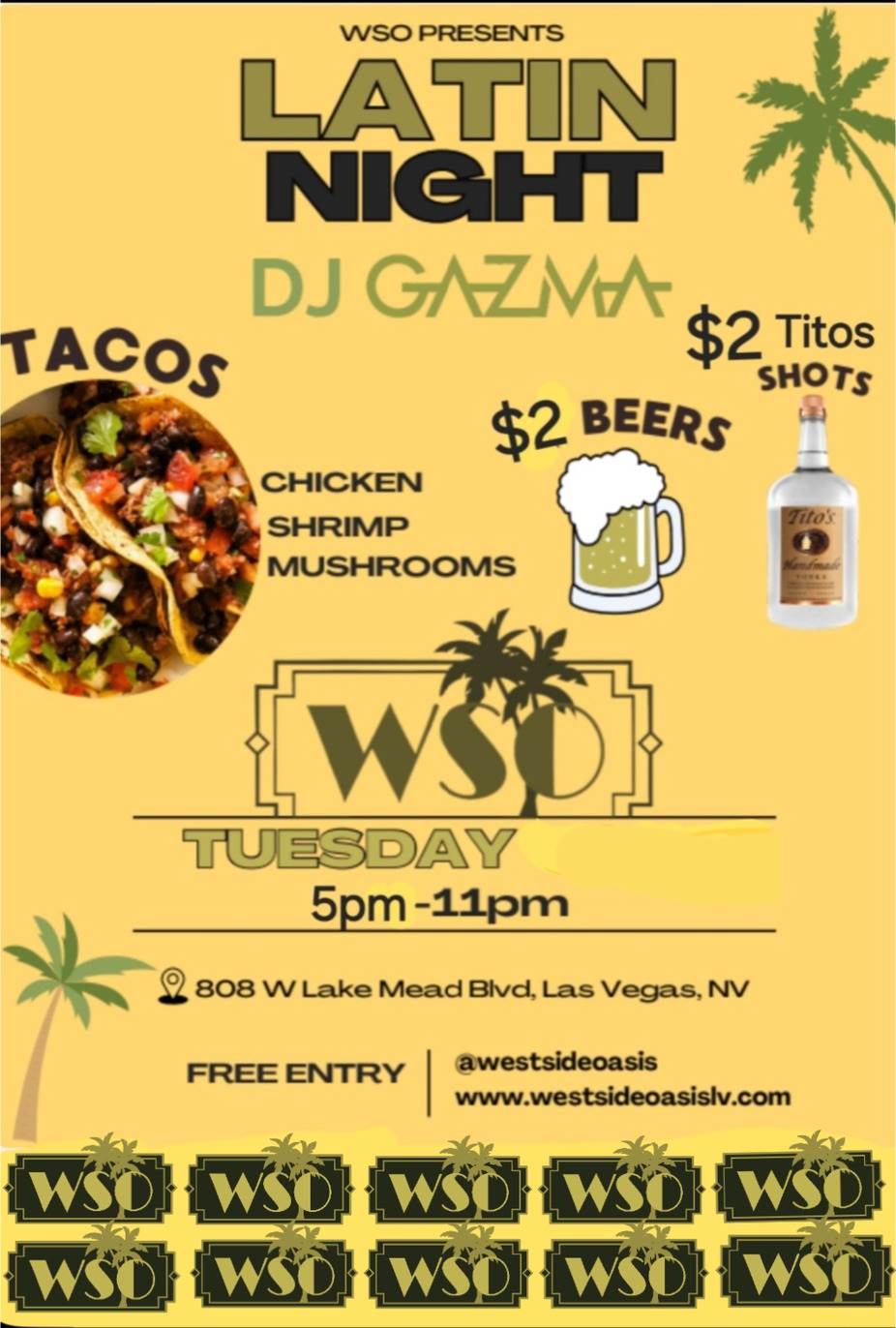 $2 Tuesday Latino music and Taco event photo