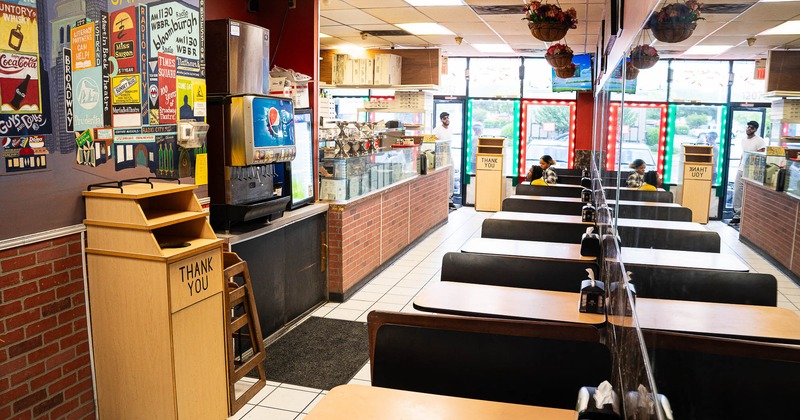 Interior, dining area