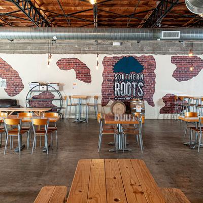 Tables ready for guests, interior