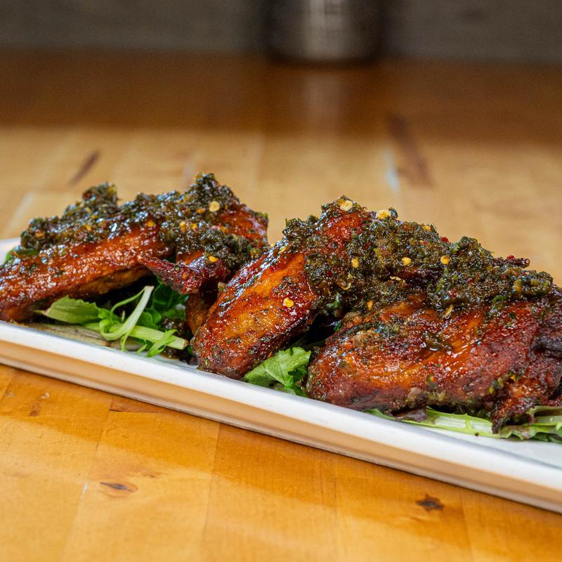 Berbere Rubbed Wings w/ Spicy Apricot Glaze photo