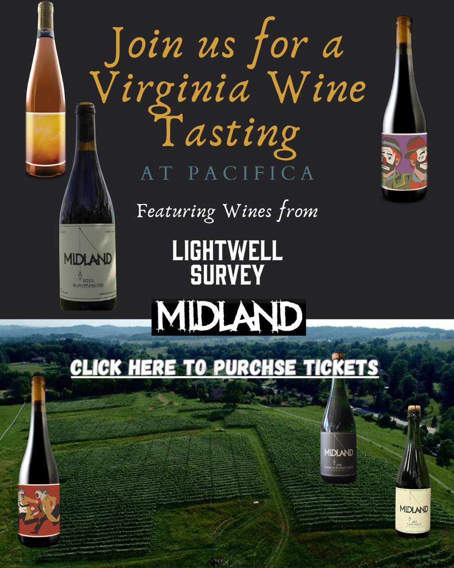 Virginia Wine Tasting featuring Midland/ Lightwell Survey event photo