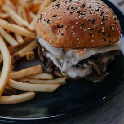 The Twofer burger and fries.