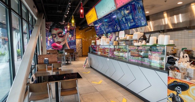 Dining and counter area