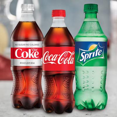 Bottled Soda (Coke, Diet Coke, Sprite).