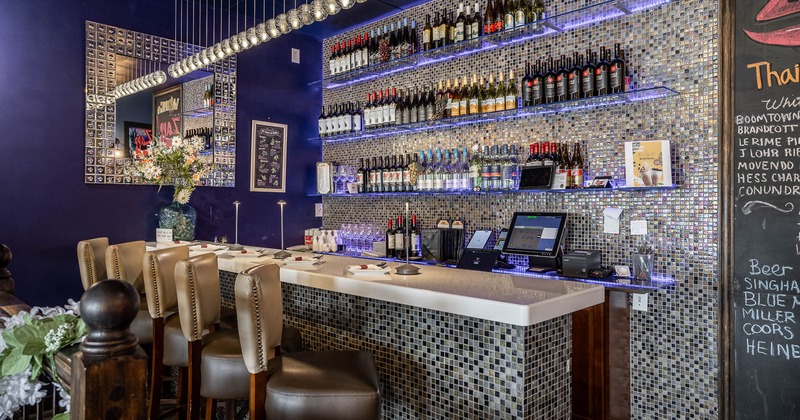 Interior, bar seating