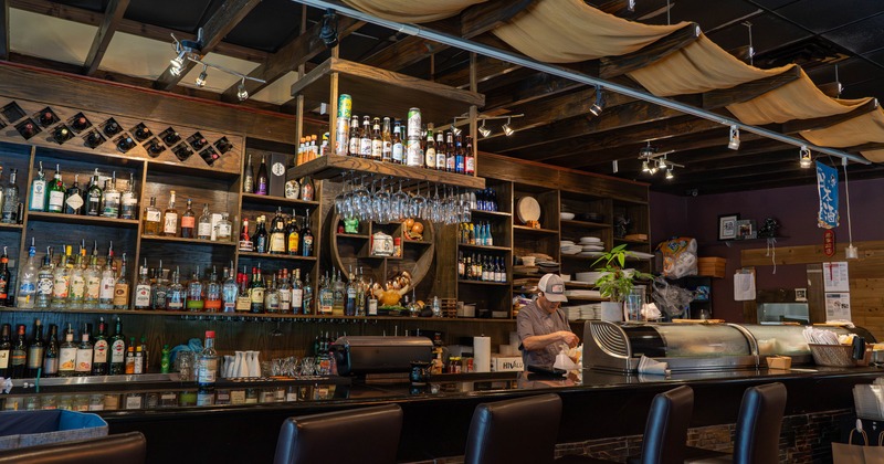Interior, bar area