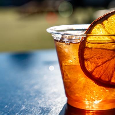 Old Fashioned cocktail.