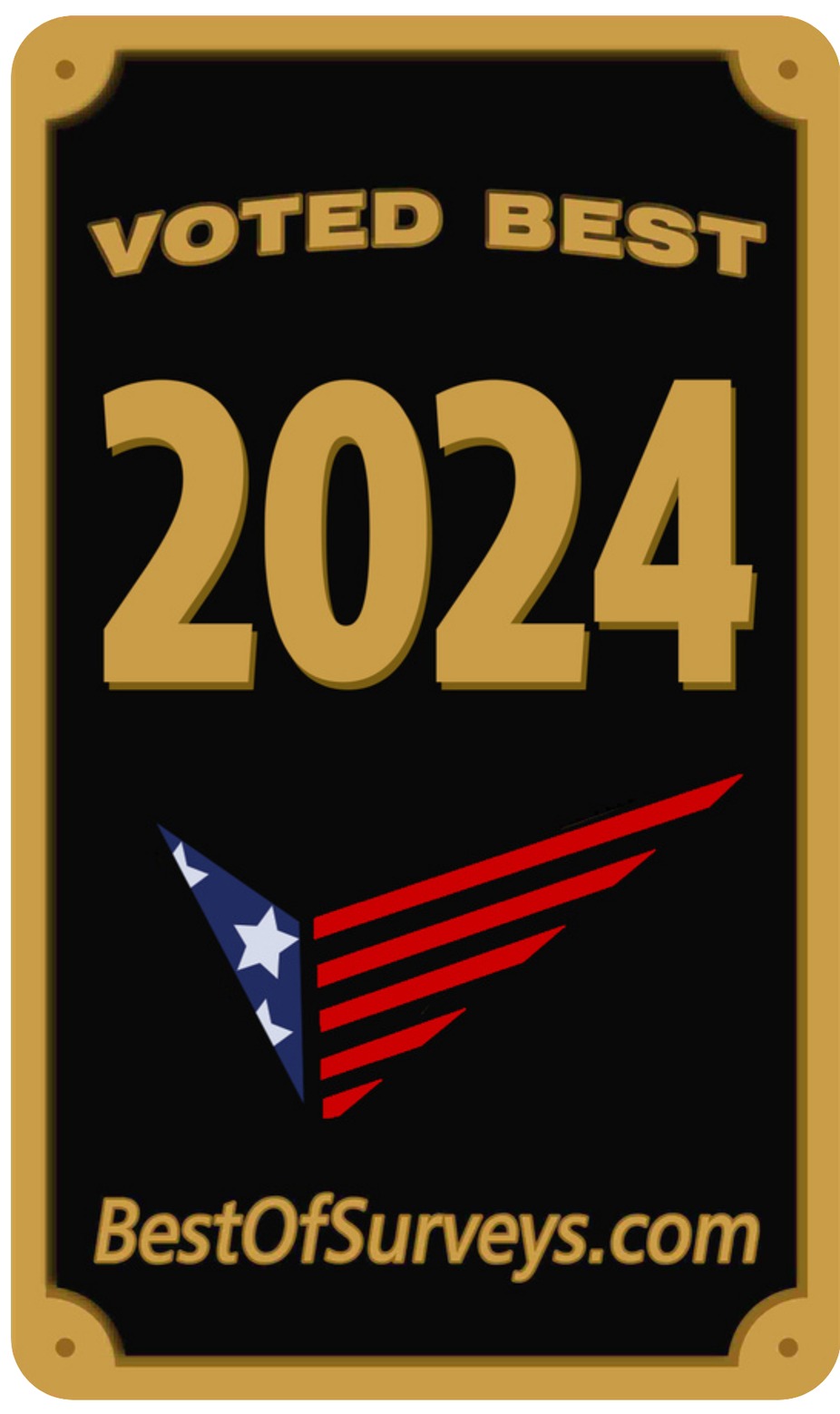 voted best 2024 award sticker