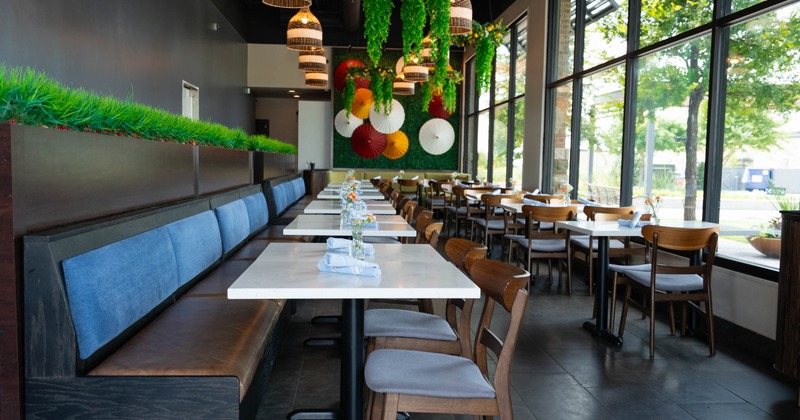 Restaurant interior, dining area