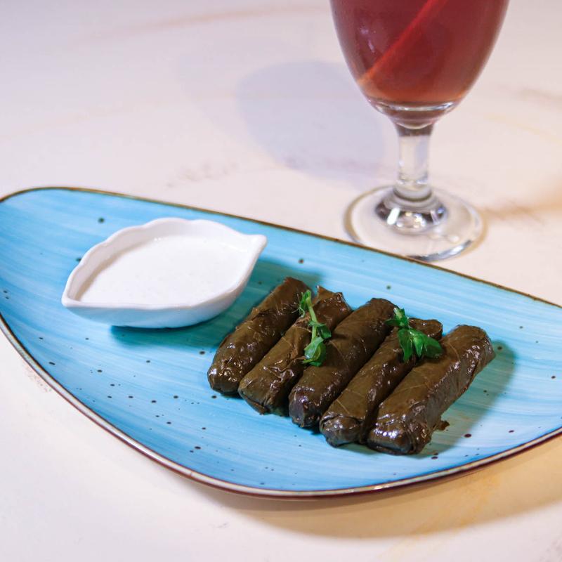 Homemade Stuffed Grape Leaves photo