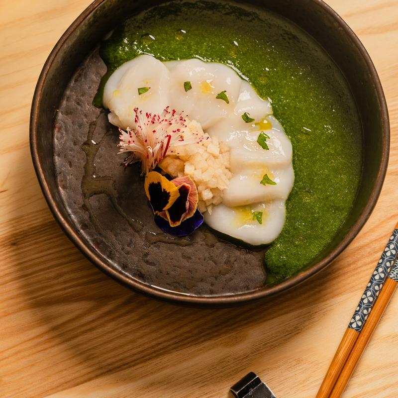 menu item 12 of 12, Scallop Tiradito