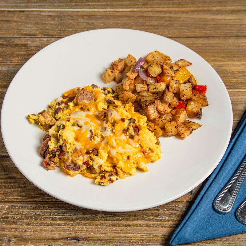 Scrambled Eggs: carne photo