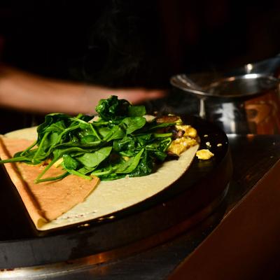 Paris Crepe preparation.
