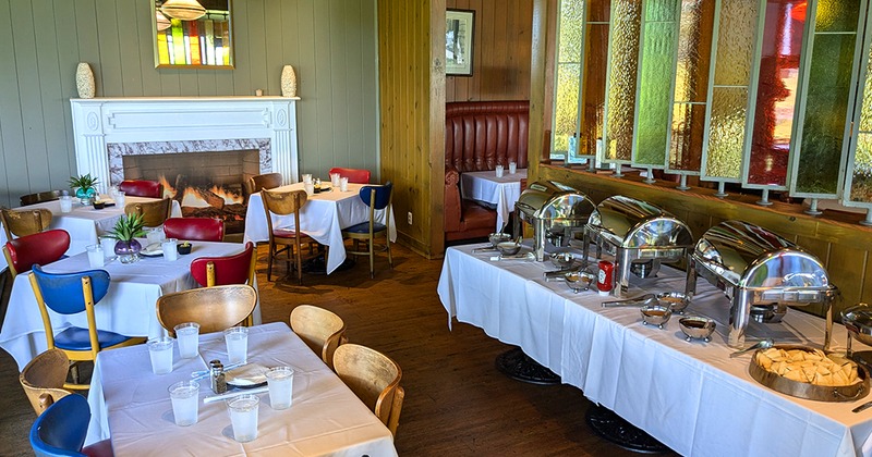 Buffet style warming trays for private event