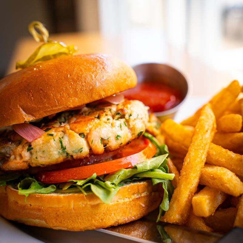 Salmon Burger photo