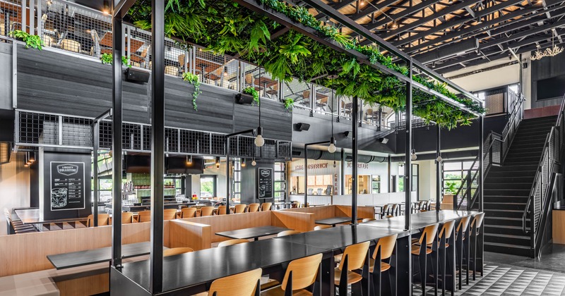 Interior seating area