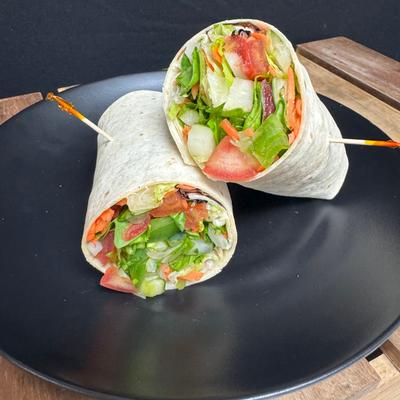 Garden veggies wrap.